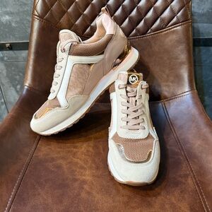 Michael Kors Rose Gold Sneakers, VERY Gently Used, Size 9